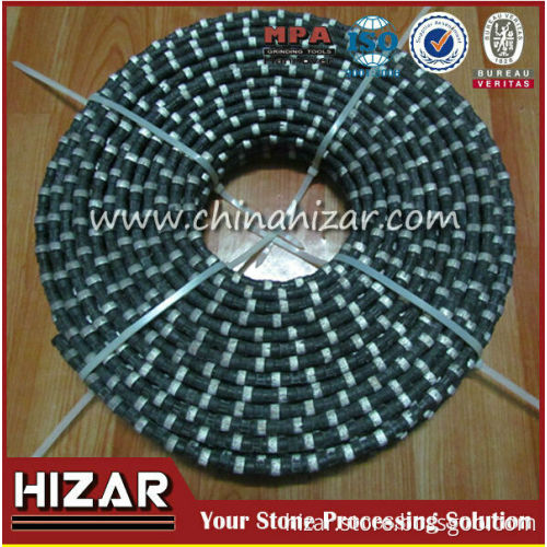 Diamond cutting wire saw for marble and granite profiling stone wire saw